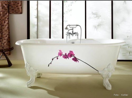 Außergewöhnliche Badewannen mit  handbemalten Motiven adeln jedes Badezimmer (Kohler)